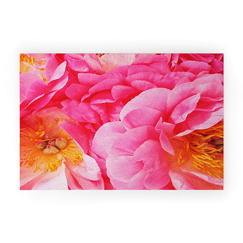 Happee Monkee Hot Pink Peony Welcome Mat