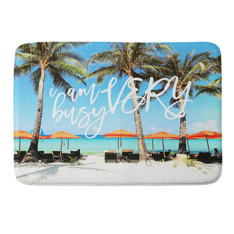 Happee Monkee I Am Very Busy Beach Series Memory Foam Bath Mat