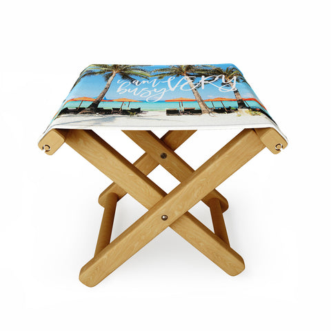 Happee Monkee I Am Very Busy Beach Series Folding Stool