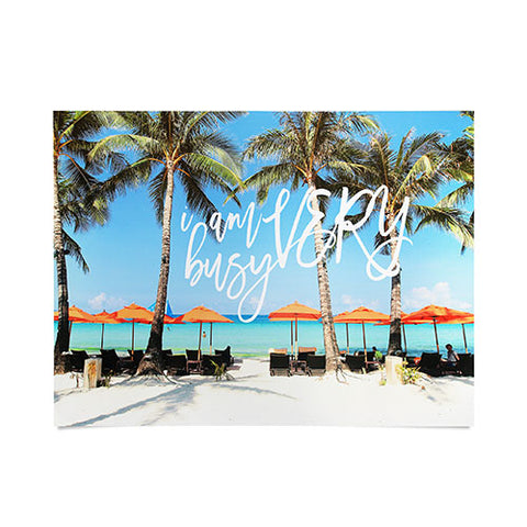 Happee Monkee I Am Very Busy Beach Series Poster