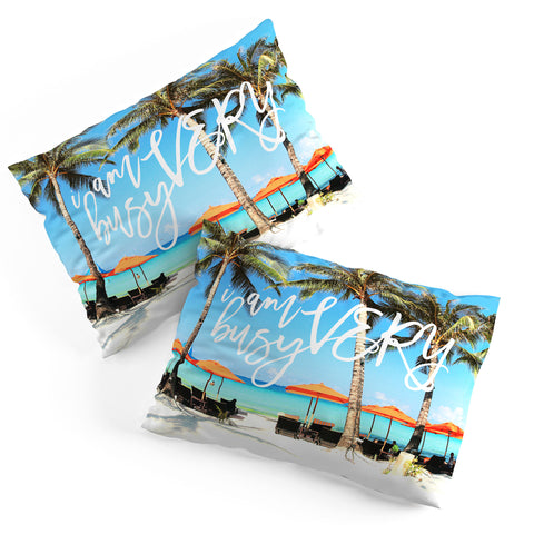 Happee Monkee I Am Very Busy Beach Series Pillow Shams