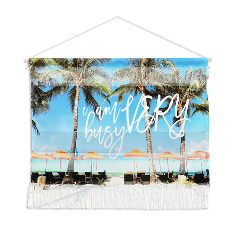 Happee Monkee I Am Very Busy Beach Series Wall Hanging Landscape