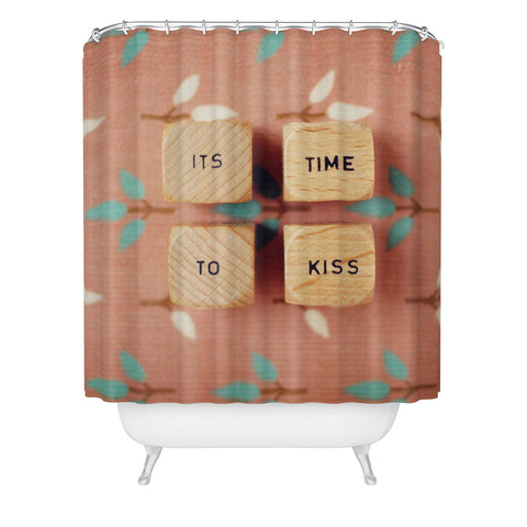 Happee Monkee Its Time To Kiss Shower Curtain