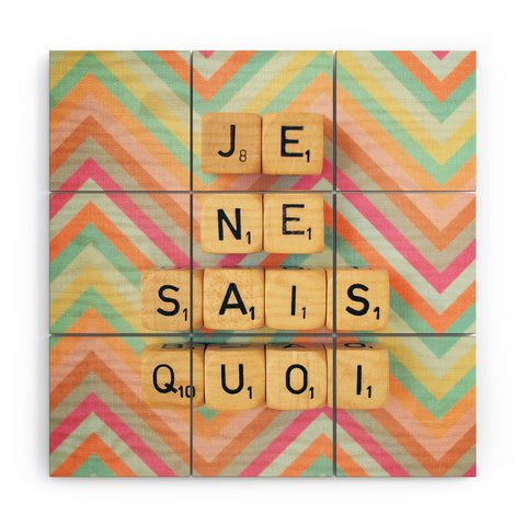 Happee Monkee Je Ne Sais Quoi Wood Wall Mural