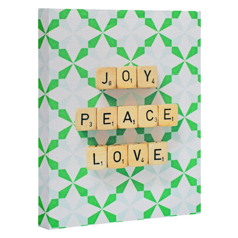 Happee Monkee Joy Peace Love Art Canvas