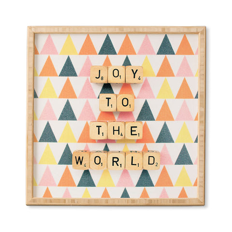 Happee Monkee Joy To The World Framed Wall Art