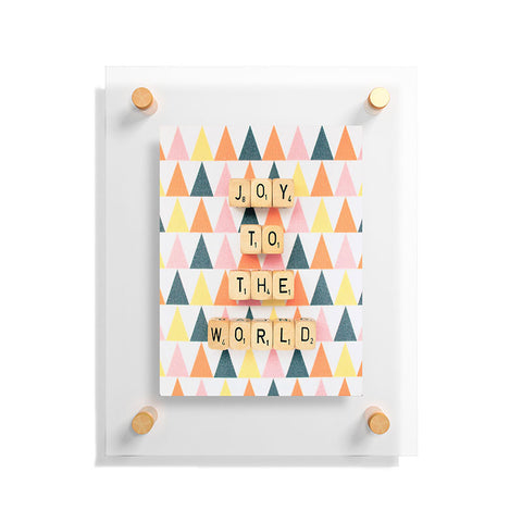 Happee Monkee Joy To The World Floating Acrylic Print