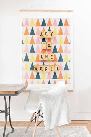 Happee Monkee Joy To The World Art Print And Hanger