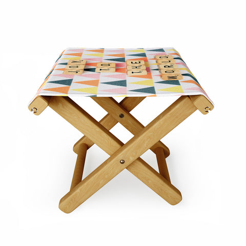 Happee Monkee Joy To The World Folding Stool