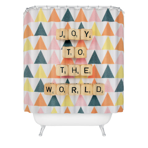 Happee Monkee Joy To The World Shower Curtain