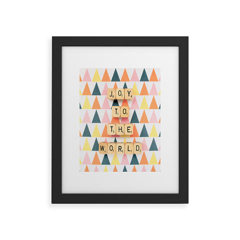 Happee Monkee Joy To The World Framed Art Print