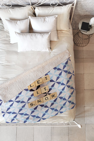 Happee Monkee Let It Snow Fleece Throw Blanket