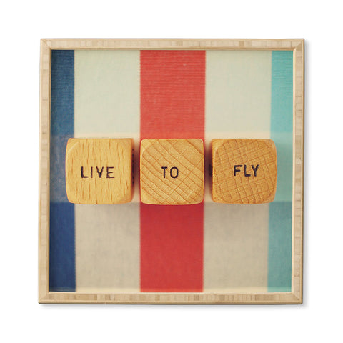 Happee Monkee Live To Fly Framed Wall Art