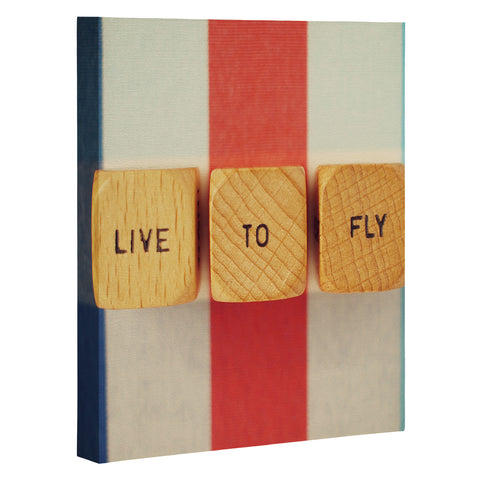 Happee Monkee Live To Fly Art Canvas