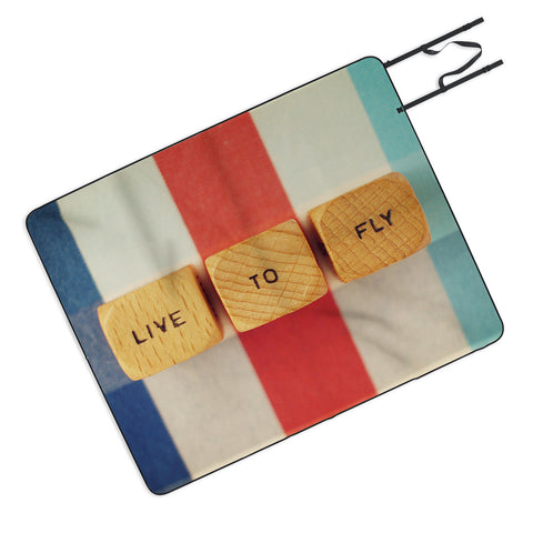 Happee Monkee Live To Fly Picnic Blanket