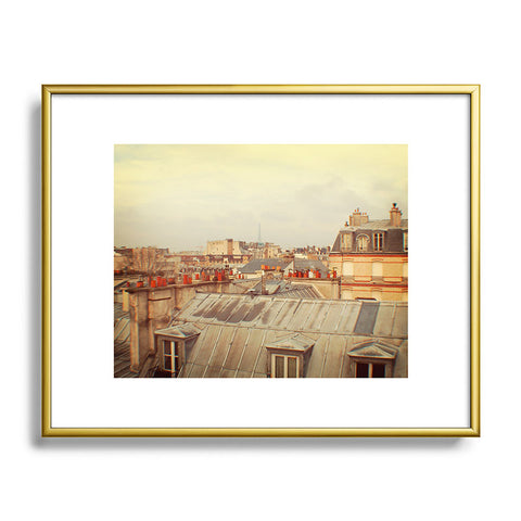 Happee Monkee Living in Paris Metal Framed Art Print
