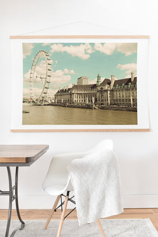 Happee Monkee London Eye Love You Art Print And Hanger