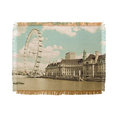 Happee Monkee London Eye Love You Throw Blanket
