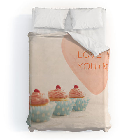 Happee Monkee Love Is You Me Duvet Cover
