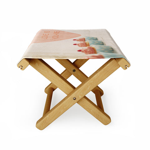 Happee Monkee Love Is You Me Folding Stool