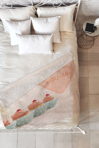 Happee Monkee Love Is You Me Fleece Throw Blanket