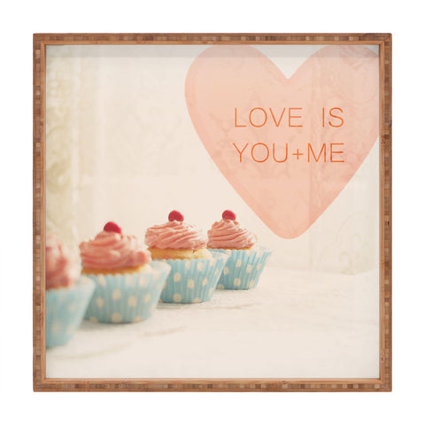 Happee Monkee Love Is You Me Square Tray