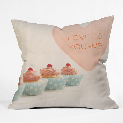 Happee Monkee Love Is You Me Outdoor Throw Pillow