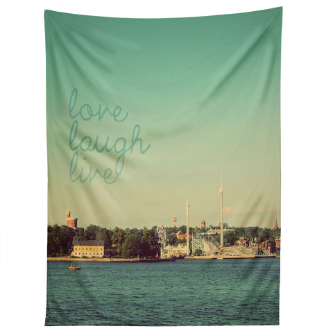Happee Monkee Love Laugh Live Stockholm Tapestry
