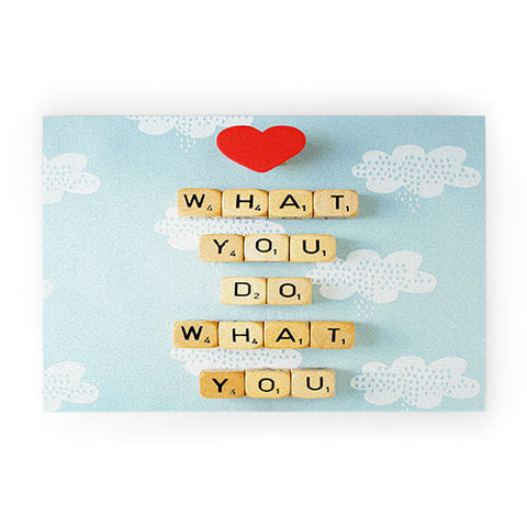 Happee Monkee Love What You Do Welcome Mat