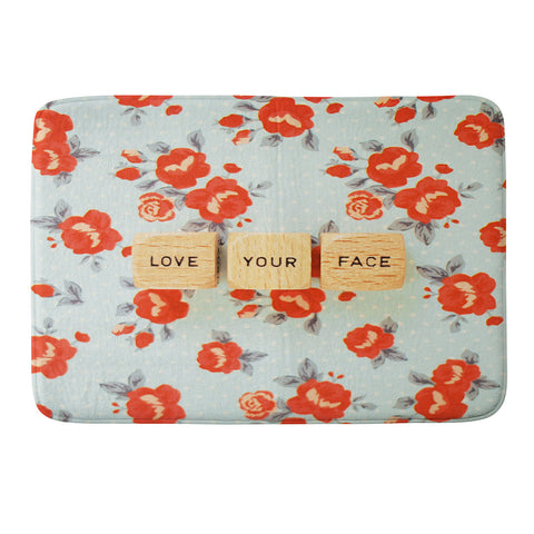 Happee Monkee Love Your Face Memory Foam Bath Mat