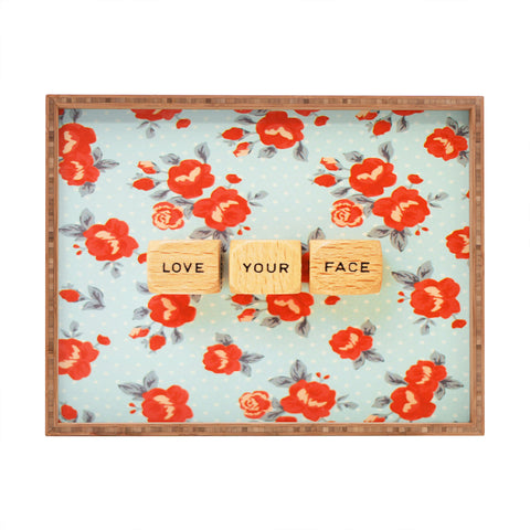 Happee Monkee Love Your Face Rectangular Tray