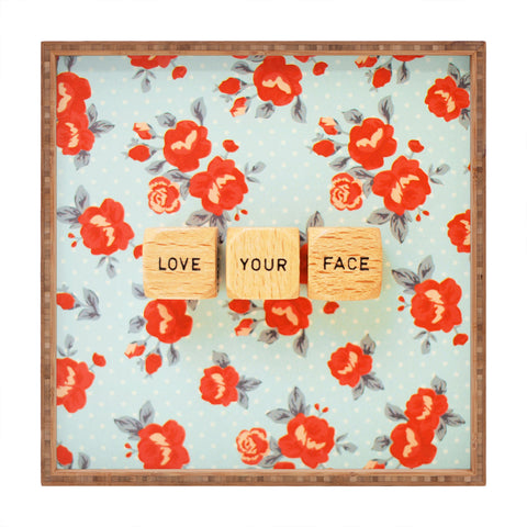 Happee Monkee Love Your Face Square Tray