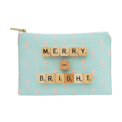 Happee Monkee Merry and Bright Candy Canes Pouch