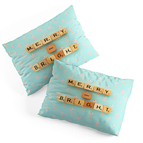 Happee Monkee Merry and Bright Candy Canes Pillow Shams