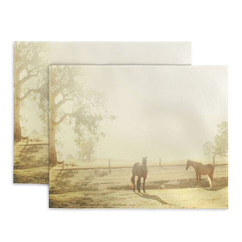 Happee Monkee Morning Horses Placemat