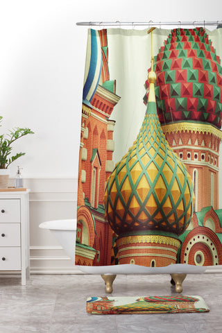 Happee Monkee Moscow Onion Domes Shower Curtain And Mat