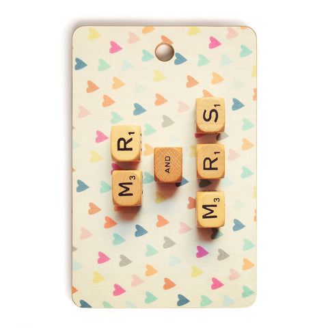 Happee Monkee Mr And Mrs Cutting Board Rectangle