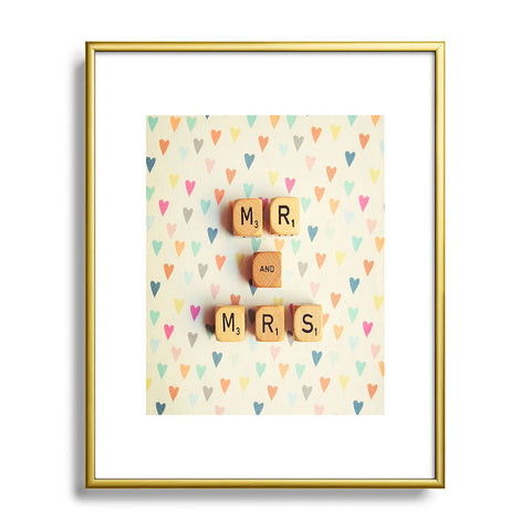 Happee Monkee Mr And Mrs Metal Framed Art Print