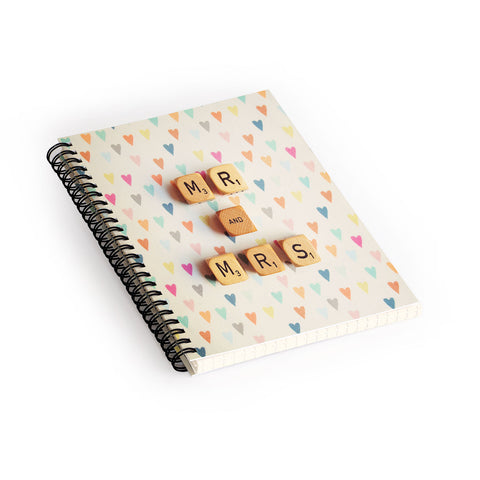 Happee Monkee Mr And Mrs Spiral Notebook
