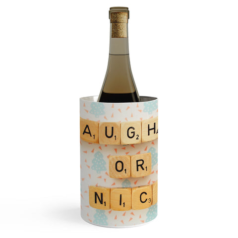 Happee Monkee Naughty or Nice Scrabble Wine Chiller