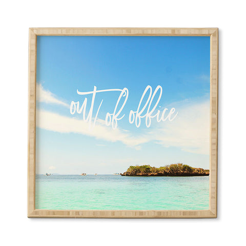 Happee Monkee Out Of Office Beach Series Framed Wall Art