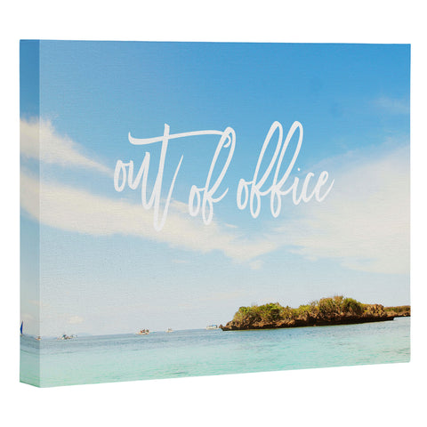 Happee Monkee Out Of Office Beach Series Art Canvas