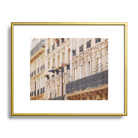 Happee Monkee Paris Balconies Metal Framed Art Print