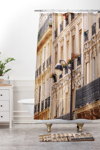 Happee Monkee Paris Balconies Shower Curtain And Mat