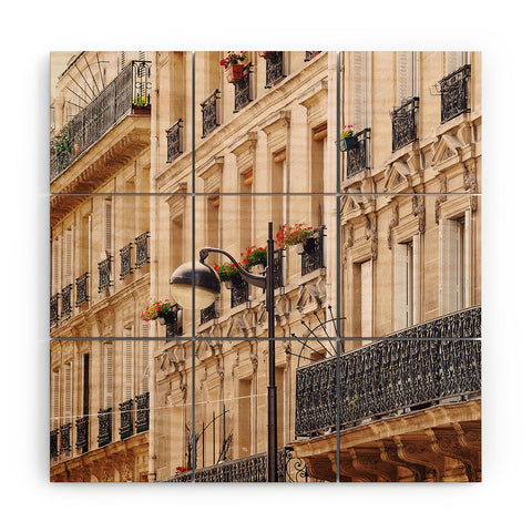 Happee Monkee Paris Balconies Wood Wall Mural