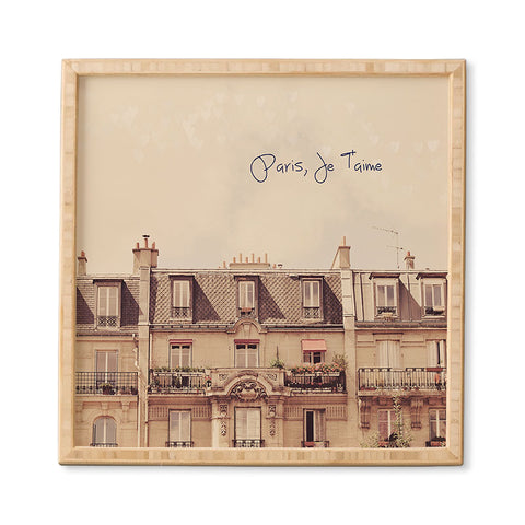 Happee Monkee Paris Je Taime Framed Wall Art