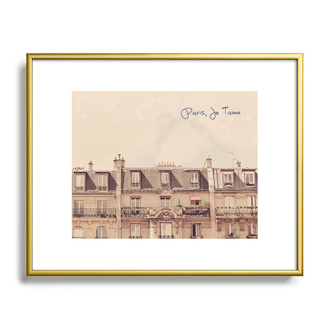 Happee Monkee Paris Je Taime Metal Framed Art Print