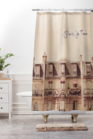 Happee Monkee Paris Je Taime Shower Curtain And Mat