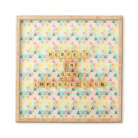 Happee Monkee Perfection In Our Imperfection Framed Wall Art