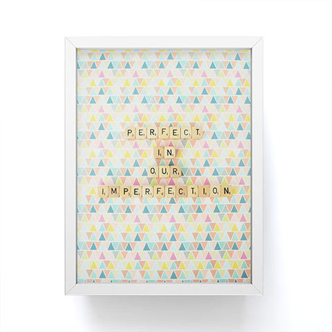 Happee Monkee Perfection In Our Imperfection Framed Mini Art Print